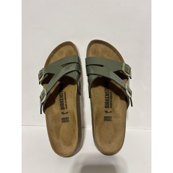 Birkenstock Shoes - Birkenstock Women Size EUR 38 US Size L7 M5 Yao Green Patent Leather Sandal